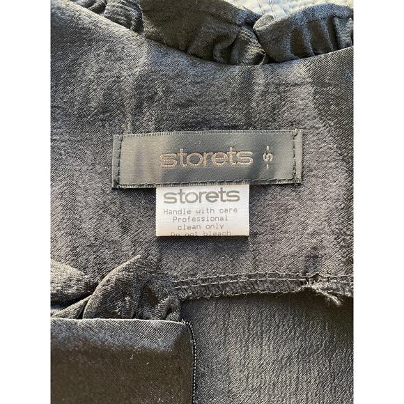 Storets Y2K Satin Cocktail Dress NYE Party Black Mini Dress Size Small - Picture 10 of 10